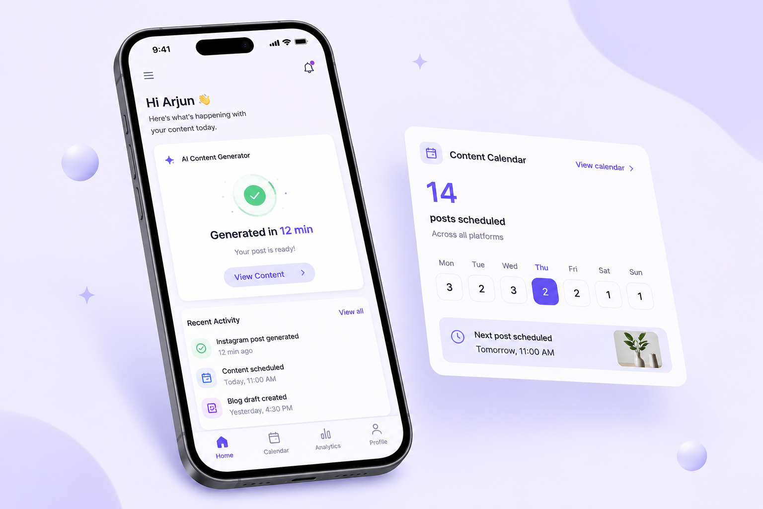 Marketing AI Automation Mockup